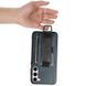 Кожаный чехол Wallet case and straps для Samsung Galaxy S24 Синий / Blue фото 7