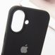 Чехол Silicone Case Full Protective (AA) для Apple iPhone 16 (6.1") Черный / Black фото 5