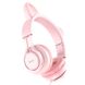 Накладные наушники Hoco W36 Cat ear Pink фото 2