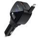 АЗУ Acefast B17 PD30W+QC3.0 total 95W (1USB-A/1C) with retractable cable Type-C Black фото 1