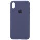 Чехол Silicone Case Full Protective (AA) для Apple iPhone XR (6.1") Темный Синий / Midnight Blue фото 1