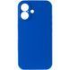 Чехол Silicone Case Full Camera Protective (AA) NO LOGO для Apple iPhone 16 (6.1") Синий / Capri Blue фото 6