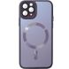 Чохол TPU+Glass Sapphire Midnight with MagSafe для Apple iPhone 15 Pro Max (6.7") Фіолетовий / Deep Purple