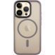 TPU+PC чехол Metal Buttons with Magnetic Fit для Apple iPhone 16 Pro (6.3") Серый / Grey