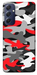 Чохол itsPrint Червоно-сірий камуфляж для Samsung Galaxy M54 5G