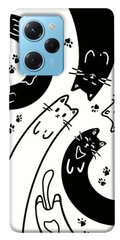 Чехол itsPrint Черно-белые коты для Xiaomi Poco X5 Pro 5G