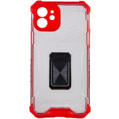 Ударопрочный чехол Transformer CrystalRing для Apple iPhone 12 (6.1") Красный