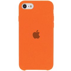 Уценка Чехол Silicone Case (AA) для Apple iPhone SE (2020) Вскрытая упаковка / Оранжевый / Orange