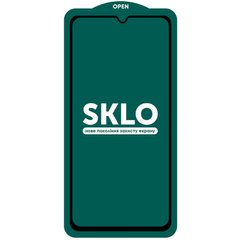 Защитное стекло SKLO 5D (full glue) (тех.пак) для Xiaomi Poco X4 GT Черный / Белая подложка