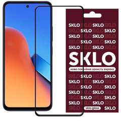 Защитное стекло SKLO 3D (full glue) для Xiaomi Redmi 12 / Poco M6 Pro 5G Черный