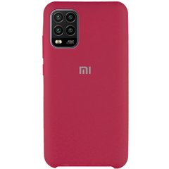 Чехол Silicone Cover (AAA) для Xiaomi Mi 10 Lite Красный / Red Raspberry