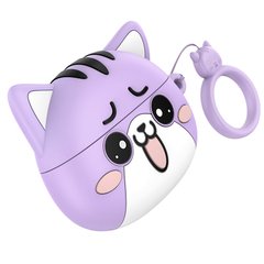 Бездротові TWS навушники Hoco EW48 Purple Cat