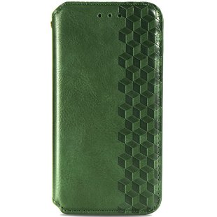 Кожаный чехол книжка GETMAN Cubic (PU) для Samsung Galaxy S20 FE Зеленый