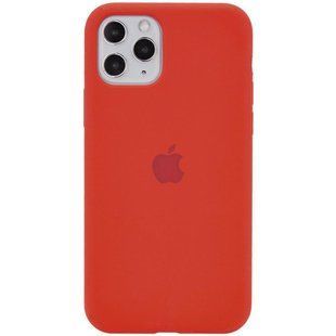 Чехол Silicone Case Full Protective (AA) для Apple iPhone 11 Pro Max (6.5") Красный / Dark Red