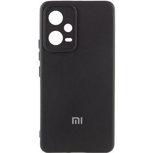 Чехол Silicone Cover Lakshmi Full Camera (AA) with logo для Xiaomi Poco X5 5G / Note 12 5G Черный / Black