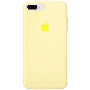 Чехол Silicone Case Full Protective (AA) для Apple iPhone 7 plus / 8 plus (5.5") Желтый / Mellow Yellow