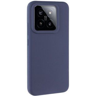 Чехол Silicone Cover Lakshmi (AAA) для Xiaomi 14 Pro Темно-синий / Midnight blue