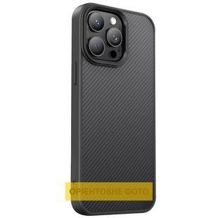 TPU чехол Carbon Protective with Magsafe для Apple iPhone 12 Pro Max (6.7") Black