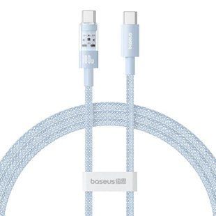 Дата кабель Baseus Gem Fast Charging Type-C to Type-C 100W (2m) (P10373000111-01) Blue