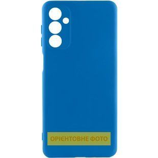 Чехол TPU GETMAN Liquid Silk Full Camera для Samsung Galaxy S21 Синий / Royal blue