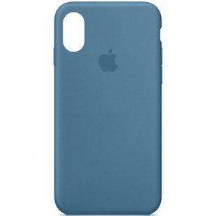 Чехол Silicone Case Full Protective (AA) для Apple iPhone XS Max (6.5") Синий / Blue Jay