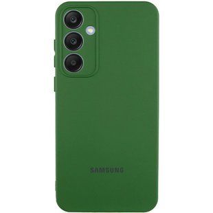 Чохол Silicone Cover Lakshmi Full Camera (AA) with logo для Samsung Galaxy S25 Зелений / Dark green
