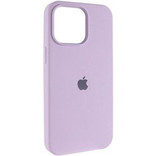 Чехол Silicone Case (AA) Logo with MagSafe для Apple iPhone 13 (6.1") Сиреневый / Lilac