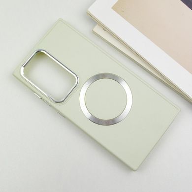 TPU чехол Bonbon Metal Style with Magnetic Fit для Samsung Galaxy S24 Ultra Белый / White