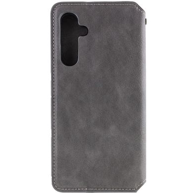 Кожаный чехол книжка GETMAN Cubic (PU) для Samsung Galaxy A55 Серый