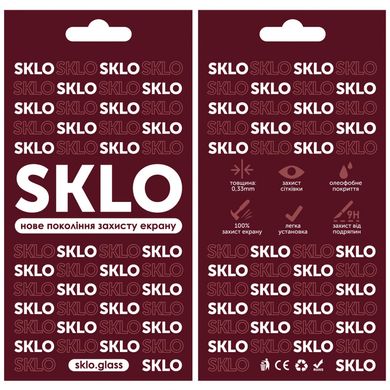 Захисне скло SKLO 3D (full glue) для Xiaomi Redmi 9 / Poco M3 / Redmi 9T Чорний