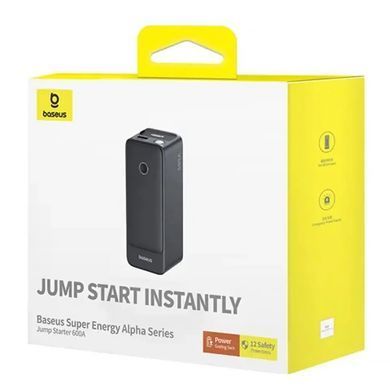 Пусковий пристрій (бустер) для автомобіля Baseus Super Energy Alpha Series 6000 mAh (C00259200121) Cosmic Black