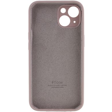 Чехол Silicone Case Full Camera Protective (AA) для Apple iPhone 15 Plus (6.7") Серый / Lavender