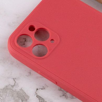 Силиконовый чехол Candy Full Camera для Apple iPhone 11 Pro (5.8") Красный / Camellia