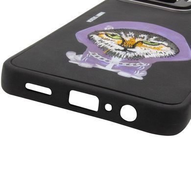 TPU+PC чехол Friends для Samsung Galaxy A06 Black Cat