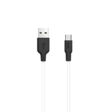 Дата кабель Hoco X21 Silicone Type-C Cable (1m) Черный / Белый