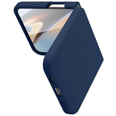 Чехол Foldables Silicone Cover Lakshmi (AAA) для Samsung Galaxy Z Flip5 Темно-синий / Midnight blue