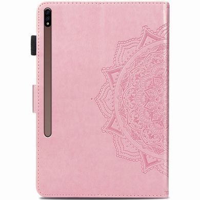 Шкіряний чохол Art Case з візитницею для Samsung Galaxy Tab S7+ Рожевий