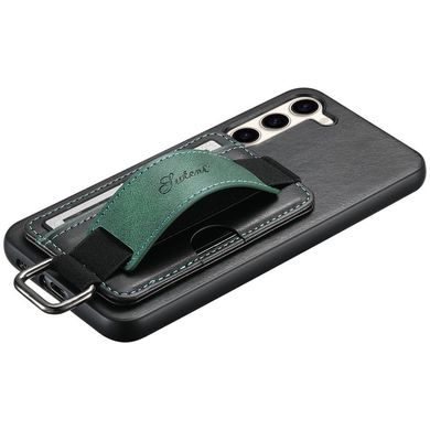 Шкіряний чохол Wallet case and straps для Samsung Galaxy S24 Чорний / Black