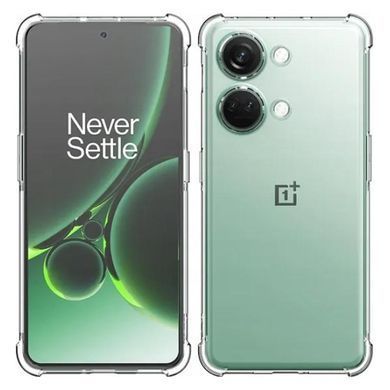 TPU чехол GETMAN Ease logo усиленные углы Full Camera для OnePlus Nord 3 Бесцветный (прозрачный)