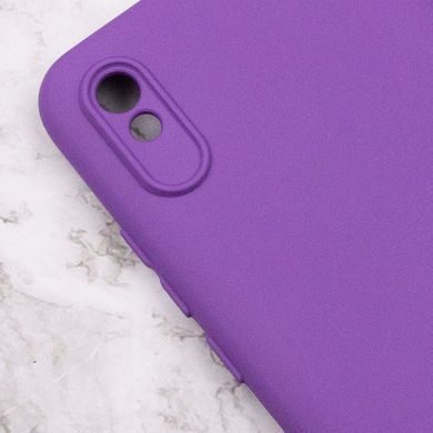 Чехол Silicone Cover Lakshmi Full Camera (A) для Xiaomi Redmi 9A Фиолетовый / Purple