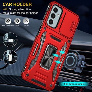Ударостійкий чохол Camshield Army Ring для Samsung Galaxy A24 4G Червоний / Red