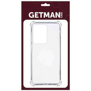 TPU чохол GETMAN Ease logo посилені кути для Samsung Galaxy S20 Ultra Безбарвний (прозорий)