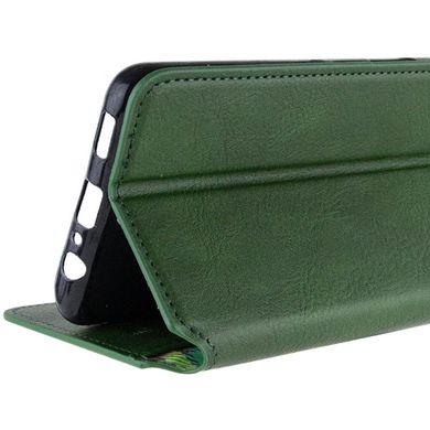 Кожаный чехол книжка GETMAN Cubic (PU) для Xiaomi Redmi Note 12S Зеленый
