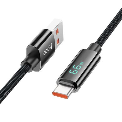 Дата кабель Hoco U125 Benefit 5A USB to Type-C (1.2m) Black