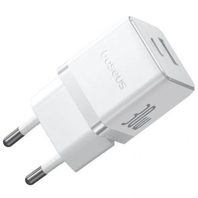 СЗУ Baseus Palm Fast Charger 30W (1USB-A/1C) (P1011160A) Moon White