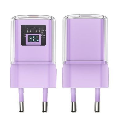 СЗУ Acefast A53 GaN Sparkling series PD30W (1USB-C) Alfalfa purple
