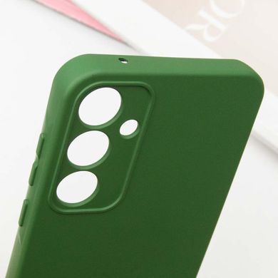 Чохол TPU GETMAN Liquid Silk Full Camera для Samsung Galaxy S24+ Зелений / Dark green