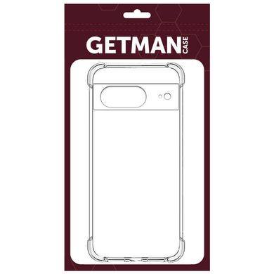 TPU чохол GETMAN Ease logo посилені кути Full Camera для Google Pixel 8 Безбарвний (прозорий)