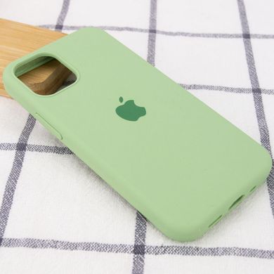 Чехол Silicone Case Full Protective (AA) для Apple iPhone 12 Pro Max (6.7") Мятный / Mint