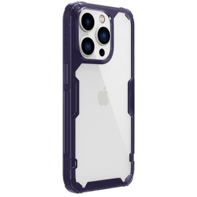 TPU чохол Nillkin Nature Pro Series для Apple iPhone 14 Pro (6.1") Темно-фіолетовий (прозорий)